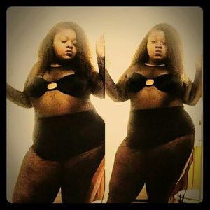 Black Mesh See Through Dress